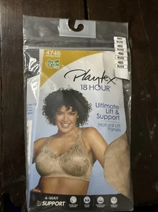 Nuevo Sujetador Playtex 18 horas sin cables Ultimate Lift and Comfort 4745 40D Nude - Imagen 1 de 2