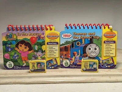 Lot 2 My First LeapPad Dora The Explorer To The Rescue Thomas The Tank W Book - Image 1 of 3