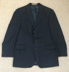 Men’s Dark Gray Cellini Linea Uomo Wool Blend Suit Jacket Blazer 40R Minor Flaw - Picture 1 of 8