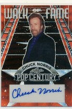 2023 Leaf Pop Century Chuck Norris WF-CN1 Red 1/1 One of One Auto Autograph BW11