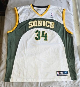 Camiseta deportiva vintage Reebok Seattle Sonics Ray Allen adulto 2XL 100 % auténtica - Imagen 1 de 8