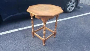Vintage Ethan Allen Circa 1776 Octagonal Lamp Table #18-8006 #2 - Picture 1 of 5