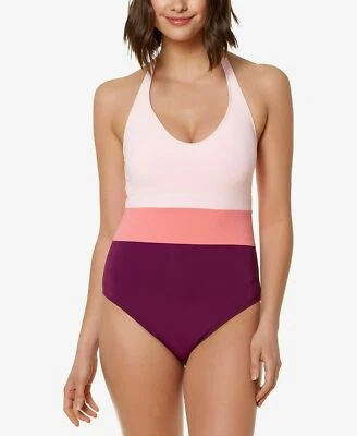 Traje de baño Bleu Rod Beattie Color Block Halter de una pieza Maillot talla 6 nuevo con etiquetas $119 Foto 1 de 4
