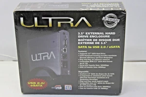 ULTRA 3.5" External Hard Drive External Enclosure SATA to USB 2.0/eSATA - Picture 1 of 14