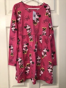 NWT~ Medium M (10/12) Disney Minnie Mouse Long Sleeve Pink Dress “One Of A Kind” - Picture 1 of 4