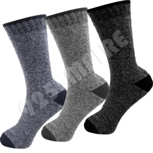 Lote de 6 Pares Para Hombre Invierno Térmico Calefacción Cálida Crew Botas Calcetines Sox 10-13 - Imagen 1 de 4