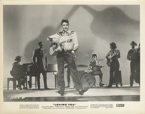 Elvis Presley Loving You 1957 Original 8x10 Photo Country Western Band Rare - Photo 1 sur 2