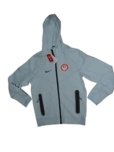 Nike Team USA Tech Fleece Full-Zip Hoodie 2024 Paris Olympics Men’s Size S NWT - Picture 1 of 8