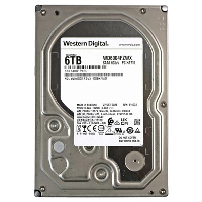 6TB WD black 3,5" Gaming Festplatte WD6004FZWX 128MB 7200rpm SATA3 Dual CPU - Bild 1 von 3