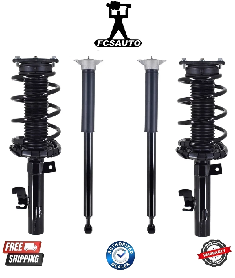 Complete FCS Front Coil Spring & Rear Shock Absorber Fits 10-13 Mazda 3 - Image 1 of 1