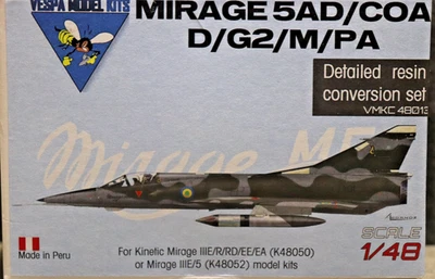 Dassault "Mirage" M-5AD/COA/D/G2/M/PA  Conversion For Kinetic kit 1/48 - Image 1 of 4