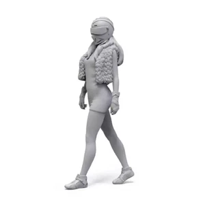 1/24 Resin Model Kit Modern Beautiful Girl Motorcyclist Driver Unpainted - Picture 1 of 3