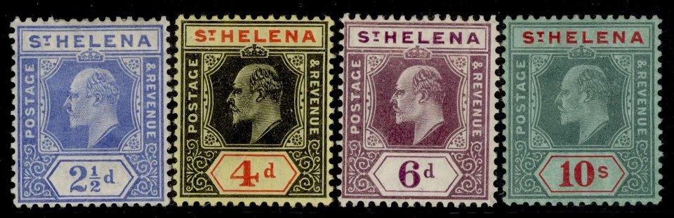 ST. HELENA EDVII SG64-70, 1908-11 Juego completo, M COMO NUEVO. Cat £333. Foto 1 de 1