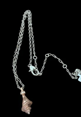 Collar Brighton Shells Around The World - color oro rosa - concha marina - cristales Foto 1 de 2