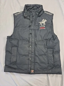 Mens Large Puffa Gillette Dark Blue Geo Norway Ripped Pockets, Missing Part... - Picture 1 of 20