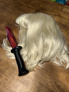 Scream Knife Easter Unlimited Spirit Halloween Casey Becker Wig Ghostface - Picture 1 of 6