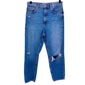 Zara Distressed Jeans Womens Size 4 - Picture 1 of 8