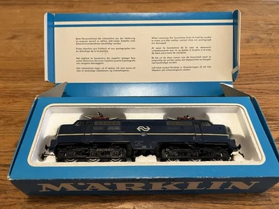 Märklin 3051 HO Electric Locomotive Royal Dutch Blue wBox - Image 1 of 4