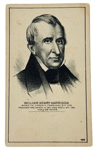 ANTIQUE PHOTO CARD – US PRESIDENT WM. HENRY HARRISON, FOR 1 MONTH ONLY, 1841 - Picture 1 of 3