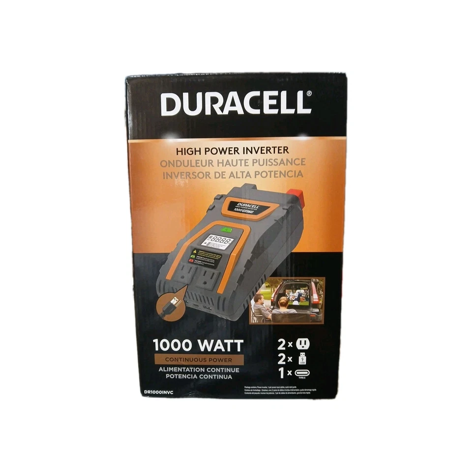 DURACELL HIGH POWER INVERTER 1000 WATT #1567291 NEW SEALED - Image 1 of 4