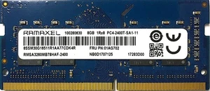 Ramaxel 8GB 1Rx8 PC4-2400T-SA1-11 DDR4 19200MHz SDRAM RMSA3260MB78HAF-2400 - Picture 1 of 1