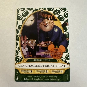 Disney Zauberer des magischen Königreichs Karte 09/P Halloween Party 2016 Clawhauser - Bild 1 von 2