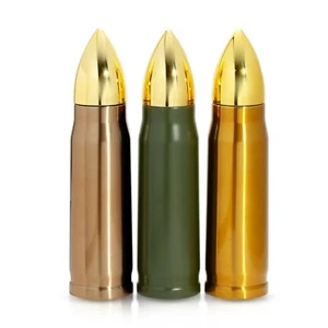 Bullet Thermoskanne Kaffeebecher Militär Jagd Flachmann Neuheit Edelstahl 17oz - Bild 1 von 15