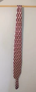 Corbata para hombre Debenhams 100 % roja seda y estampada dorada - Imagen 1 de 2