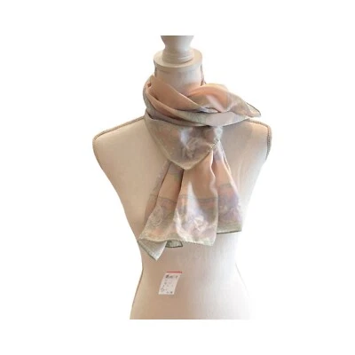 Vintage Liz Claiborne Pastel Floral Silk Scarf 31" X 31" NOS - Изображение 1 из 4