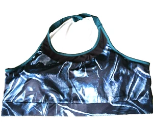 Matalan UK XL Multicoloured Removable Pads Crossback Gym/Workout Top - Imagen 1 de 4