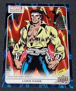 Luke Cage 2024 Upper Deck Marvel Platinum #165 Teal Wave 677 / 799 - Picture 1 of 5