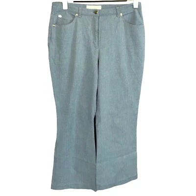 Escada Petite Womens Bootcut Jeans Light Wash Contrast Stitch *Hemmed* 38EU/8US - Image 1 of 4