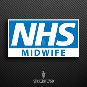 MIDWIFE - NHS Key Worker Sticker | Car Window Decal - Picture 1 of 1