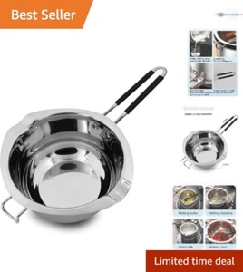 Double Boiler Pot Stainless Steel 1200ML Melting Chocolate Candy Candle Soap - Picture 1 of 8