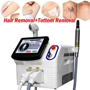 2IN1 Hair Removal Painless Diode Laser Picosecond Laser Tattoo Removal Machine - Picture 1 of 11