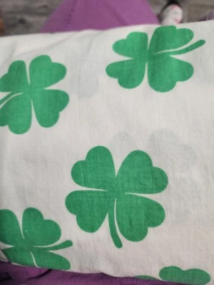 Unbranded Shamrock/St. Patrick's Day Cotton Fabric, 44"x 1 2/3 Yd - Image 1 of 3