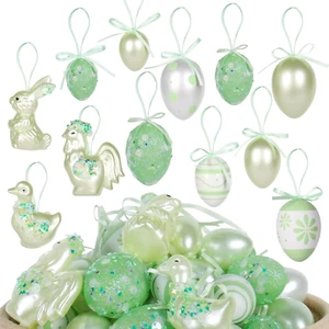 Easter Egg Decorations, 30PCS Green Artificial Egg Bunny Easter Tree Hanging Orn - Picture 1 of 12