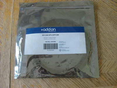 Cable de cobre Addon Computer 3 metros 9' Twinax SFP 10GBase-CR AO-CAB-SFP+/SFP+3M Foto 1 de 4