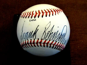 FRANK ROBINSON HOF 82 REDS ORIOLES SIGNED AUTO VTG FIELD OF DREAMS BASEBALL JSA - Picture 1 of 4