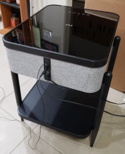 Tested Working Ashley Furniture Jorvalee Accent Table Gray/Black Bluetooth Aux - Picture 1 of 10