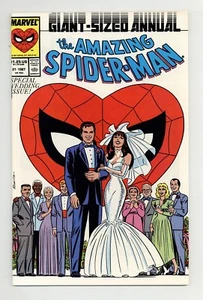 AMAZING SPIDER-MAN ANNUAL #21 9.2 HIGH GRADE WEDDING ISSUE W PGS 1987 - Picture 1 of 2