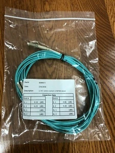 10Gb OM3 LC-LC 50/125 Multimode Duplex Fiber Optic Cable - 5 Meter - Picture 1 of 2