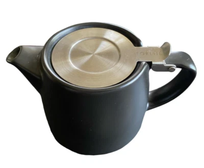 Teavana ForLife Stump Black Teapot with Stainless Steel Lid & Tea Infuser 18 oz. - Image 1 of 4