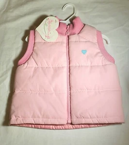 New w/ Tags Hartstrings size 5/6 girls Pink Puffer Vest - Picture 1 of 4