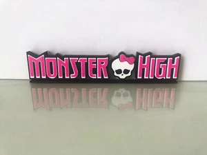 Monster High Display Logo Text Stand Collectable Fashion Doll Be Yourself Unique - Picture 1 of 1