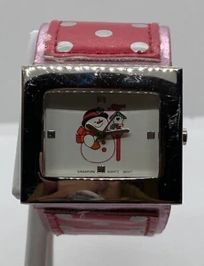 LINDO Reloj Hombre de Nieve Damas/Adolescentes Nuevo Batería PAJARDHOUSE Rojo Pájaro Rojo Lunares - Imagen 1 de 9