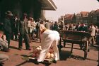 1958 Alkmaar Holland Cheese Market Worker Demonstration #2 Vintage 35mm Slide