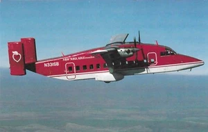 Vintage Airplane Airline Chrome Postcard New York Air Connection Shorts 330-200 - Picture 1 of 2