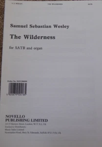 The Wilderness by Samuel Sebastion Wesley for SATB and organ - Picture 1 of 2
