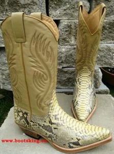Botas Sendra serpiente botas de vaquero botas occidentales pitón hechas a mano talla 39 a 46 - Imagen 1 de 4